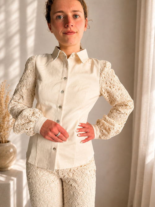 Kanten Blouse - Antoinette (100% katoen)