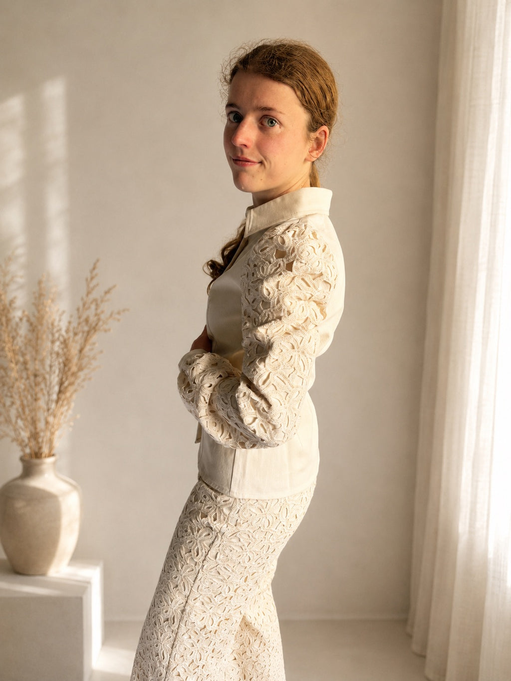 Kanten Blouse - Antoinette (100% katoen)